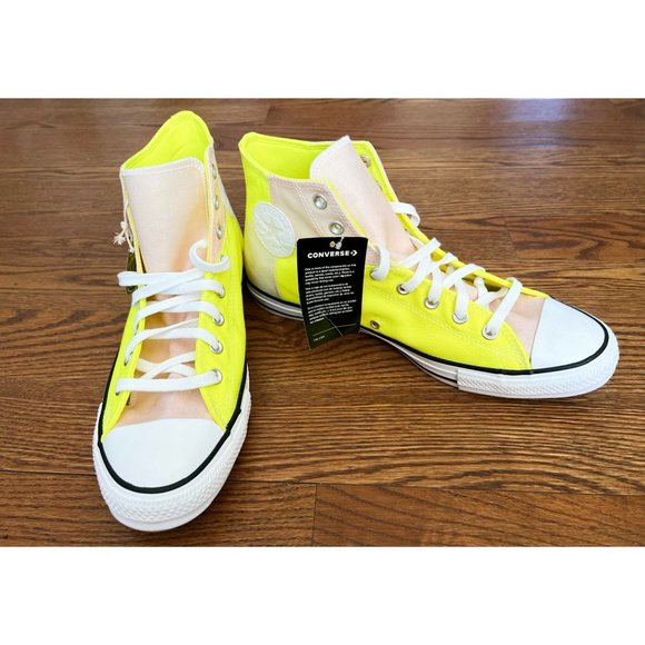Converse Shoes - Converse Ctas HI Lemon Venom/White/Yellow UV Light Hi Tops Sneaker (12)